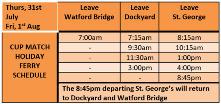 Ferry Schedule